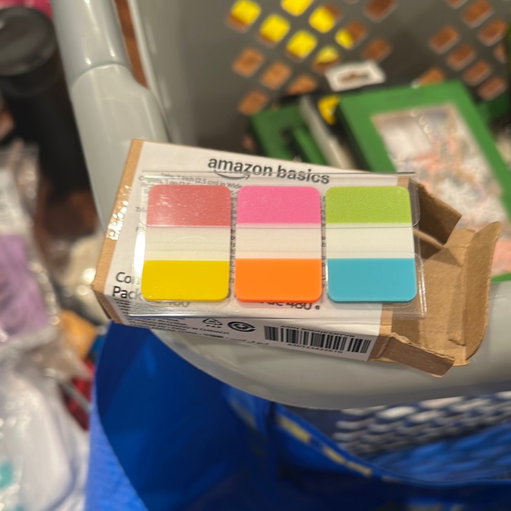 Amazon Basics Colorful Page Markers - 480